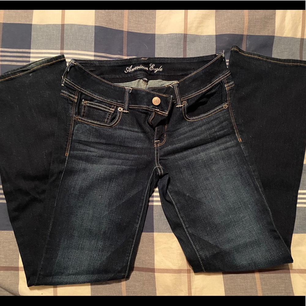 American eagle, stretch, Slim boot jeans, size 8 - Picture 2 of 4